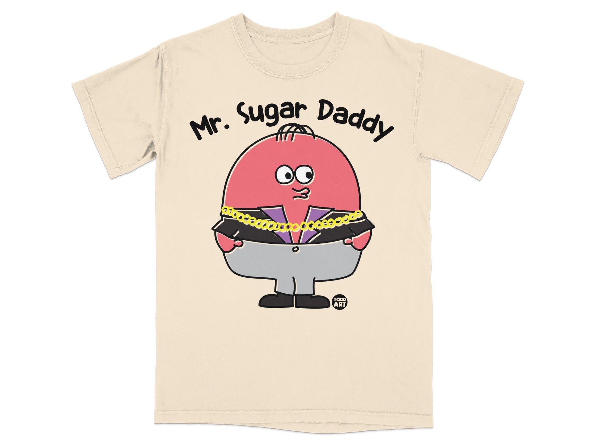 Mr. Sugar Daddy Funny Character Graphic Tee Shirt
