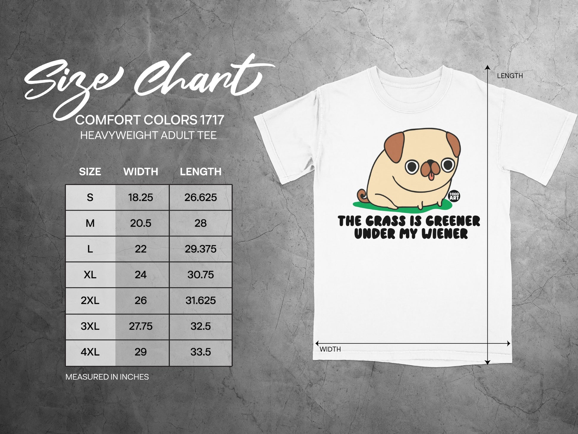 The Grass Is Greener Under My Wiener Adult Tee