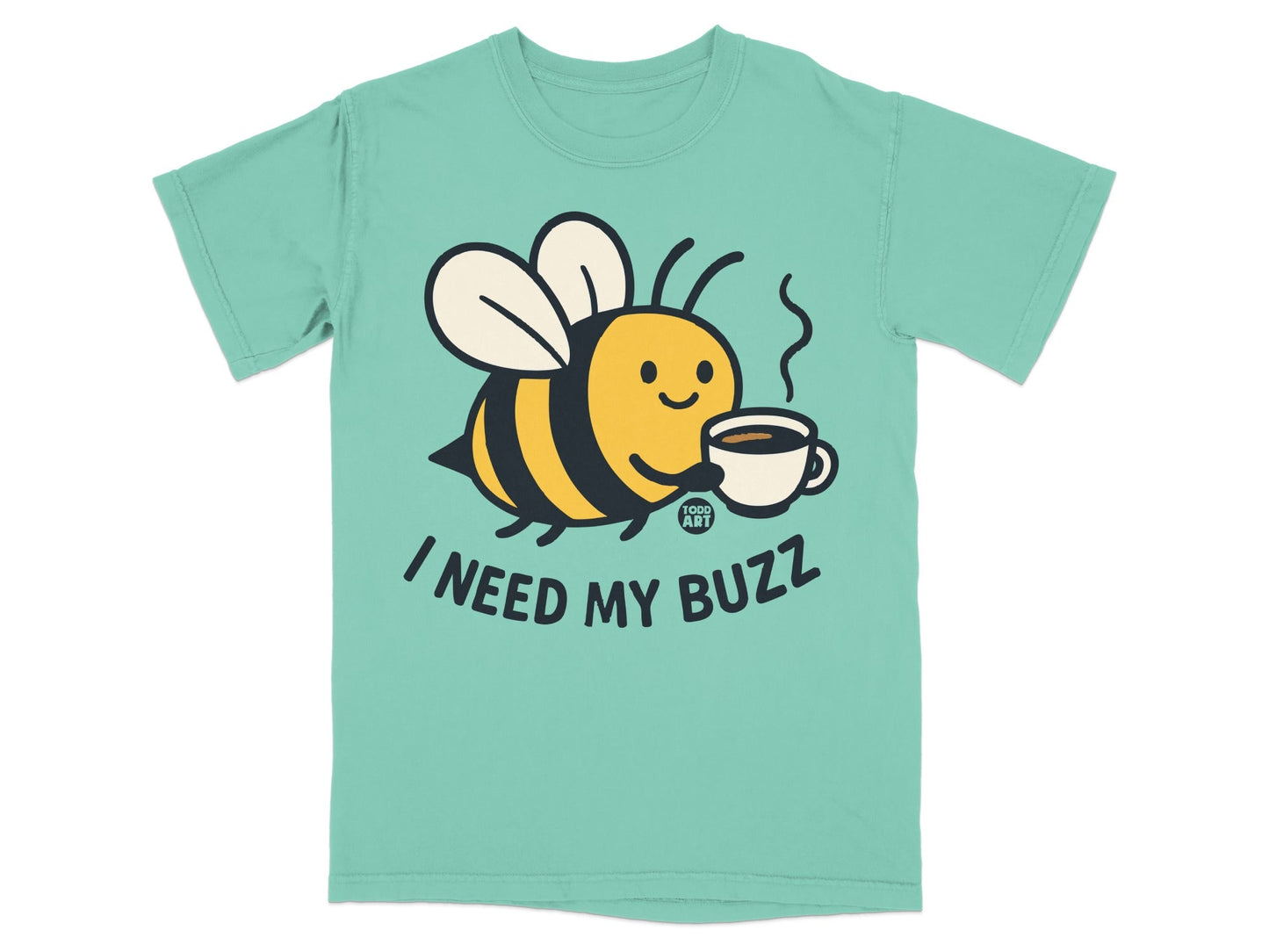 I Need My Buzz Coffee Beekeeper Humor T-Shirt