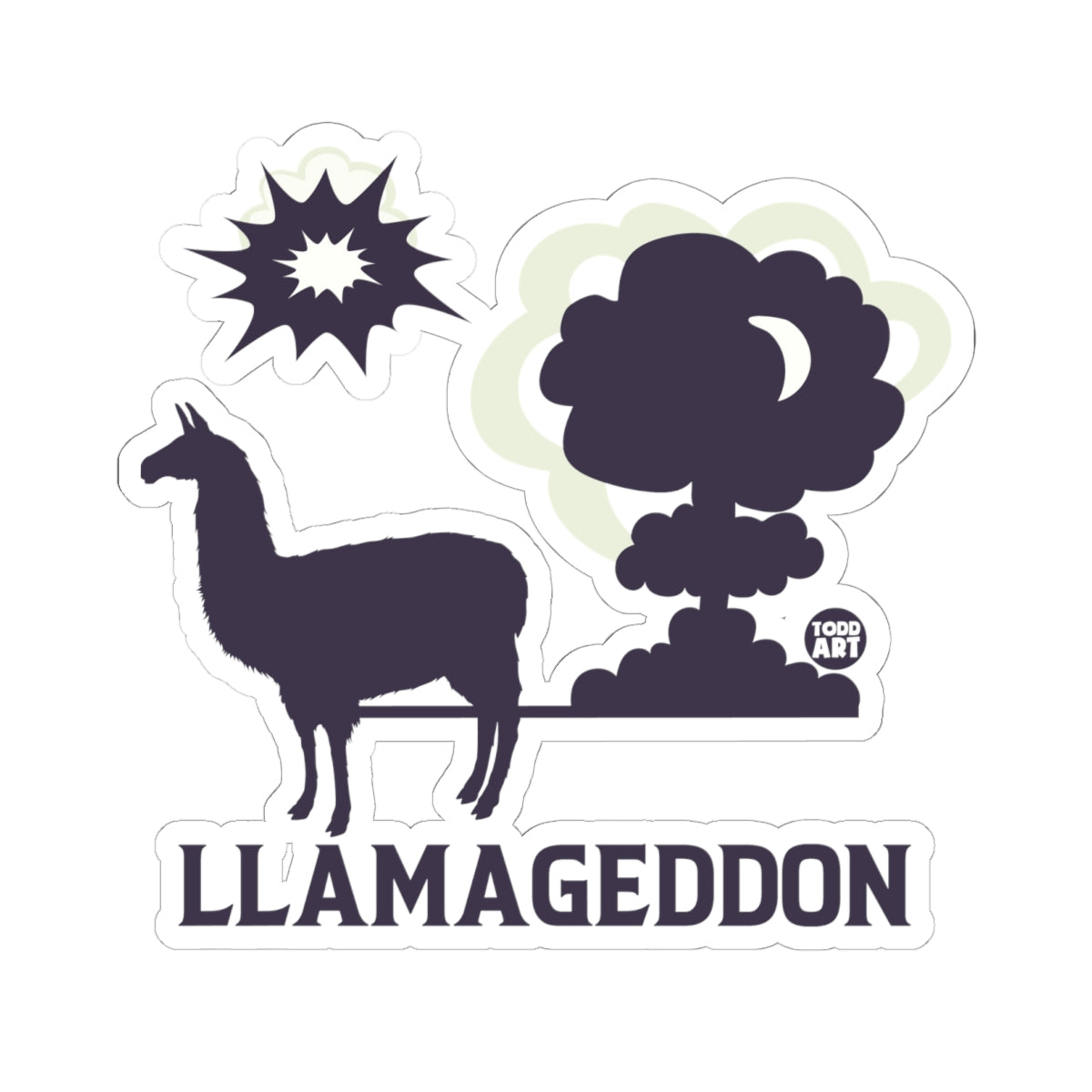 LlamageddonTodd Art Sticker