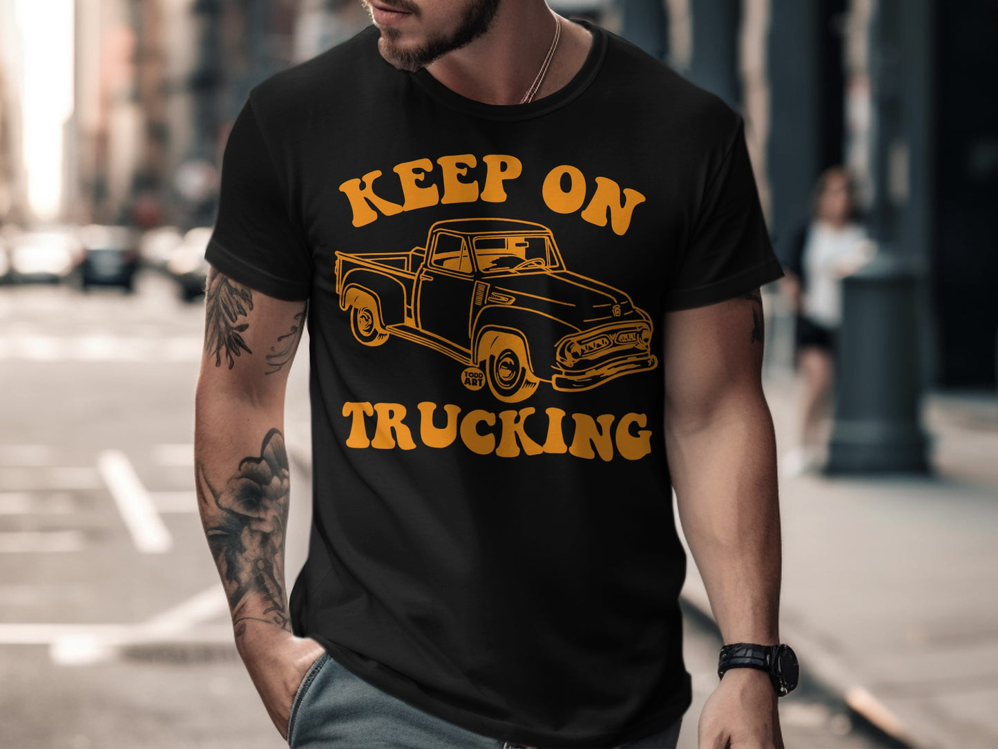 Keep On Trucking Graphic Tee for Casual Style Product