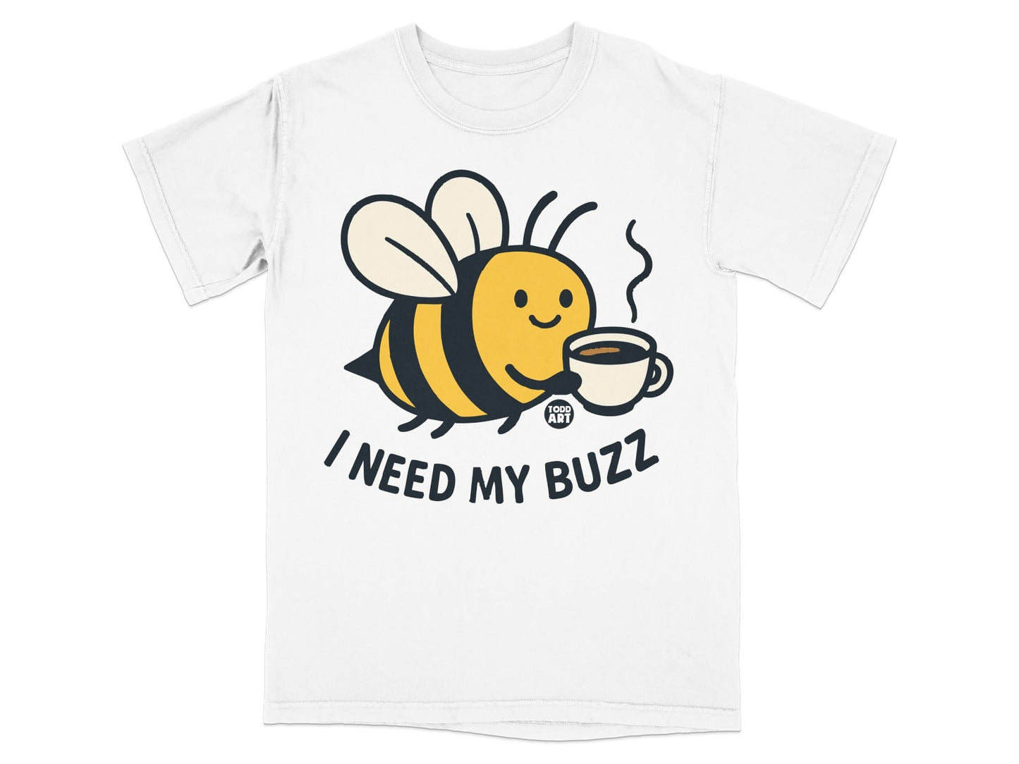I Need My Buzz Cute Coffee Bee T-Shirt