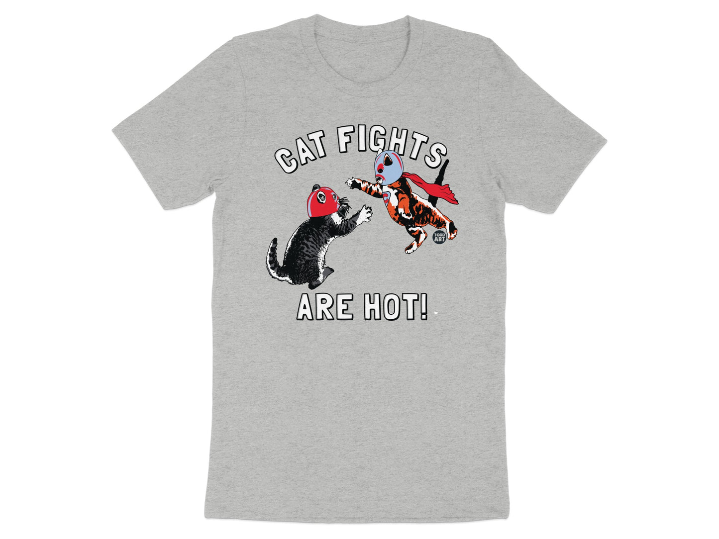 Funny Cat Fights Are Hot Graphic T-Shirt