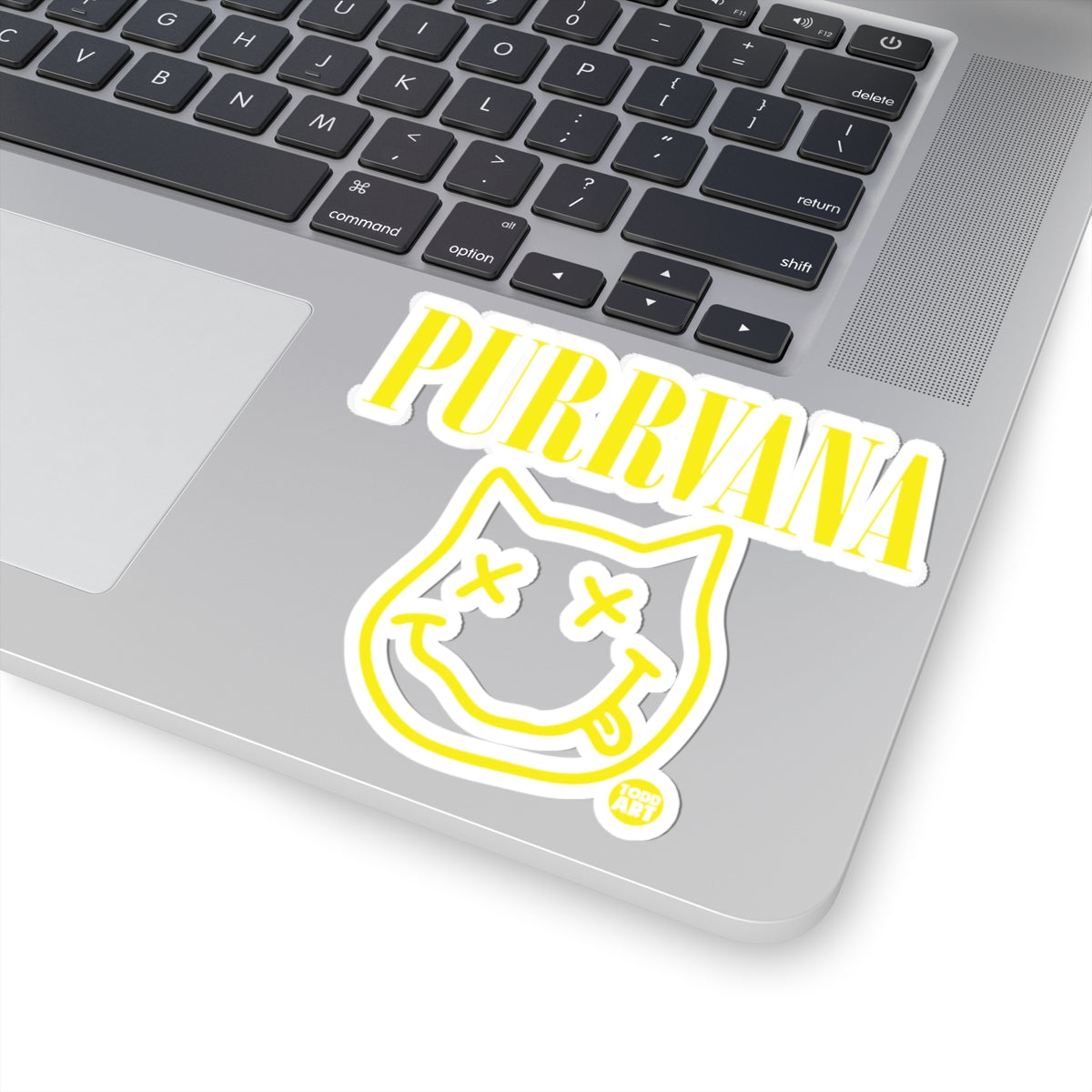 Purrvana Todd Art Sticker