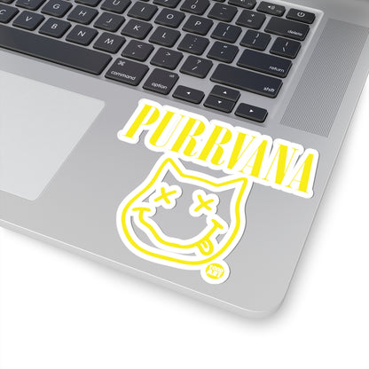 Purrvana Todd Art Sticker