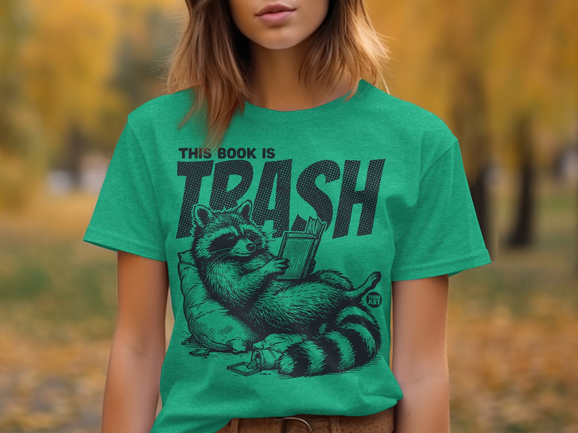 This Book Is Trash Raccoon Graphic Shirt