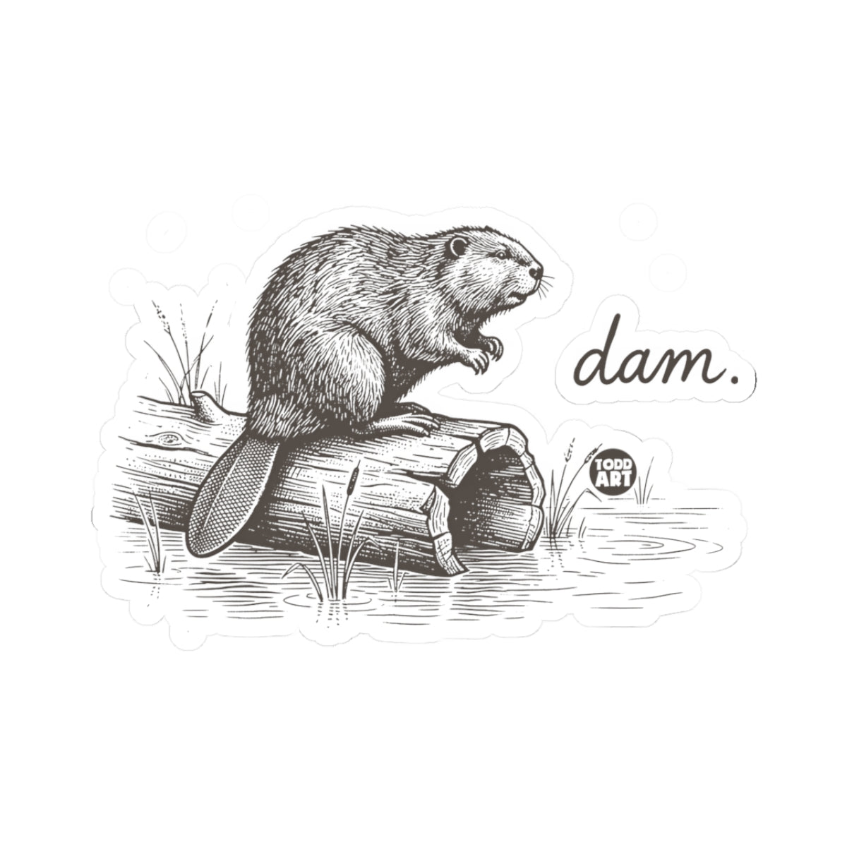 dam-beaver-log