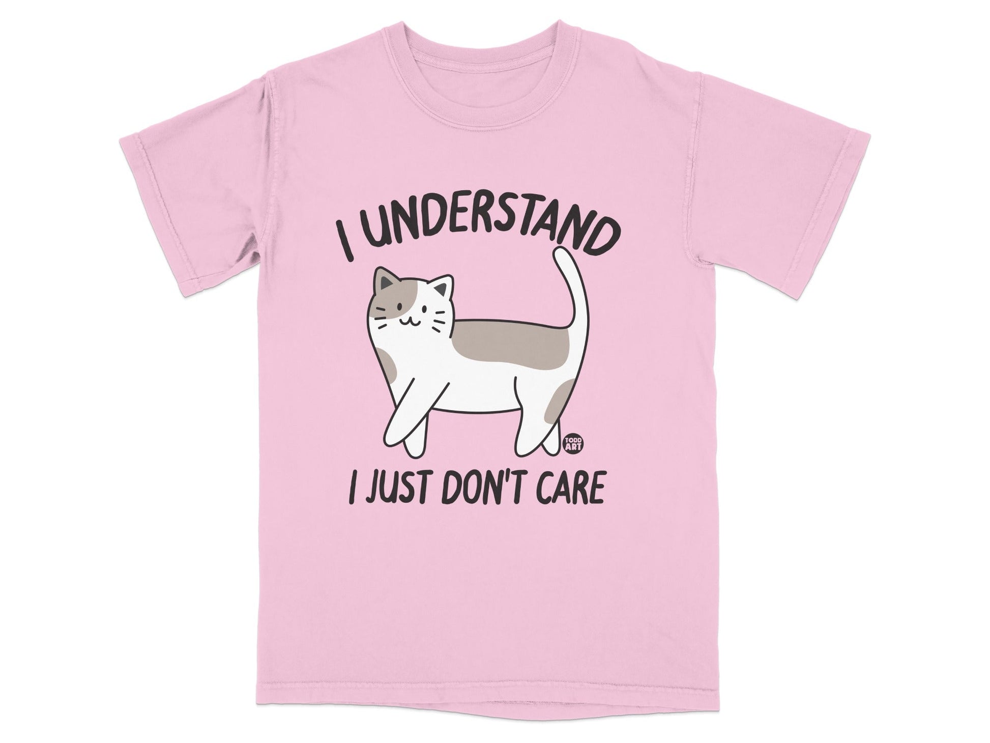 I Understand I Just Don't Care Cat Graphic T-shirt