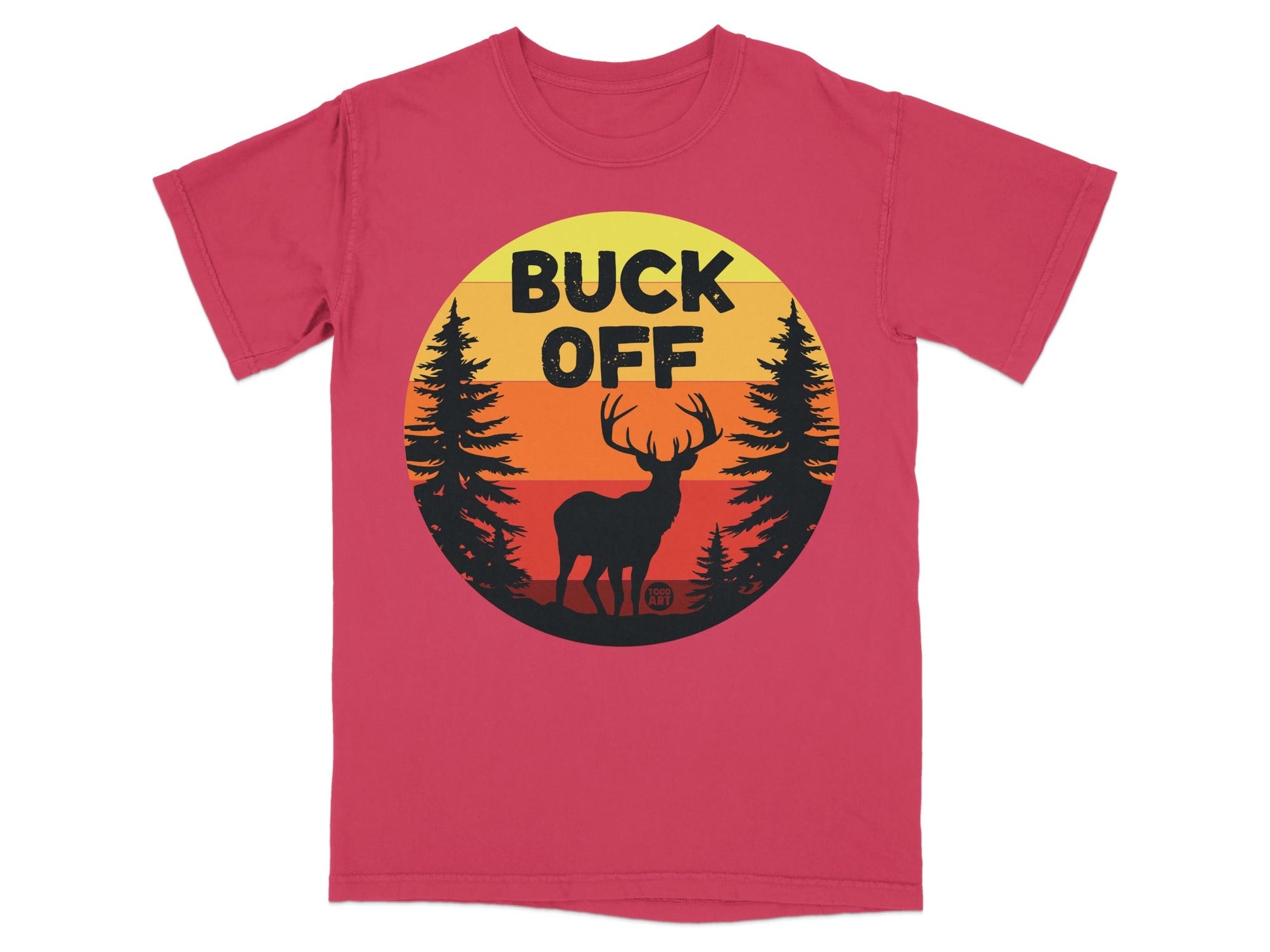 Buck Off Sunset Deer Graphic T-Shirt Outdoor Apparel