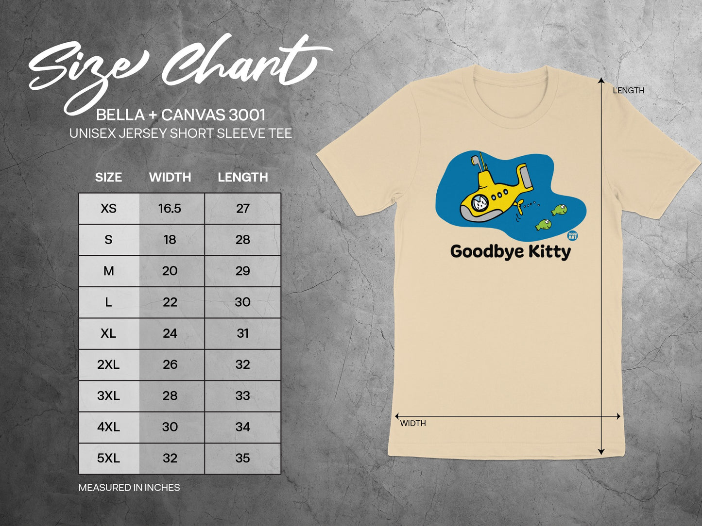 Goodbye Kitty Graphic Unisex Jersey Short Sleeve Tee