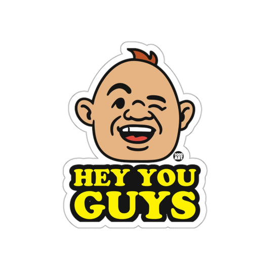 Hey You Guys Todd Art Smiling Face Cartoon sticker
