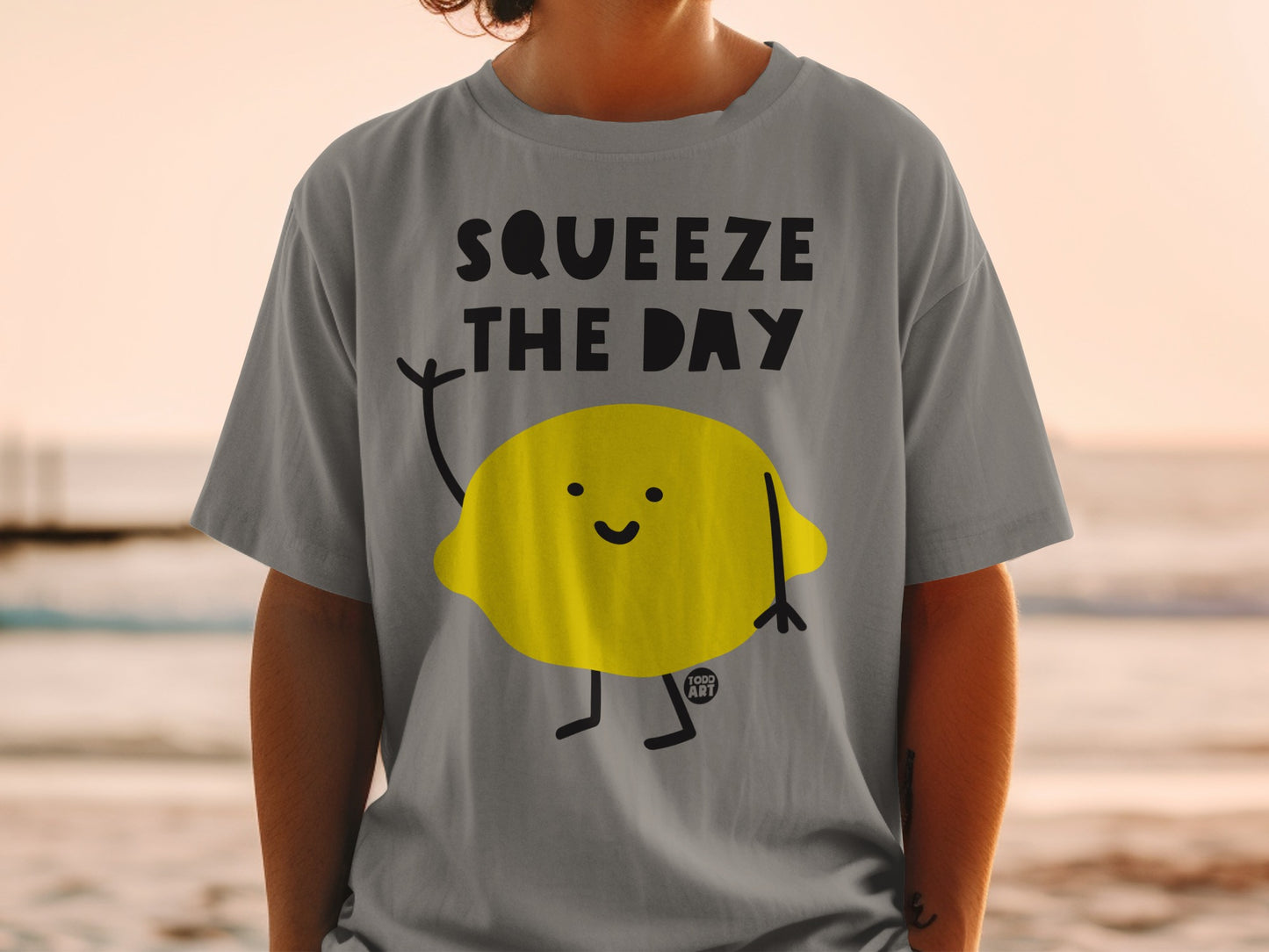 SQUEEZE THE DAY Lemon Character Fun Happy product type