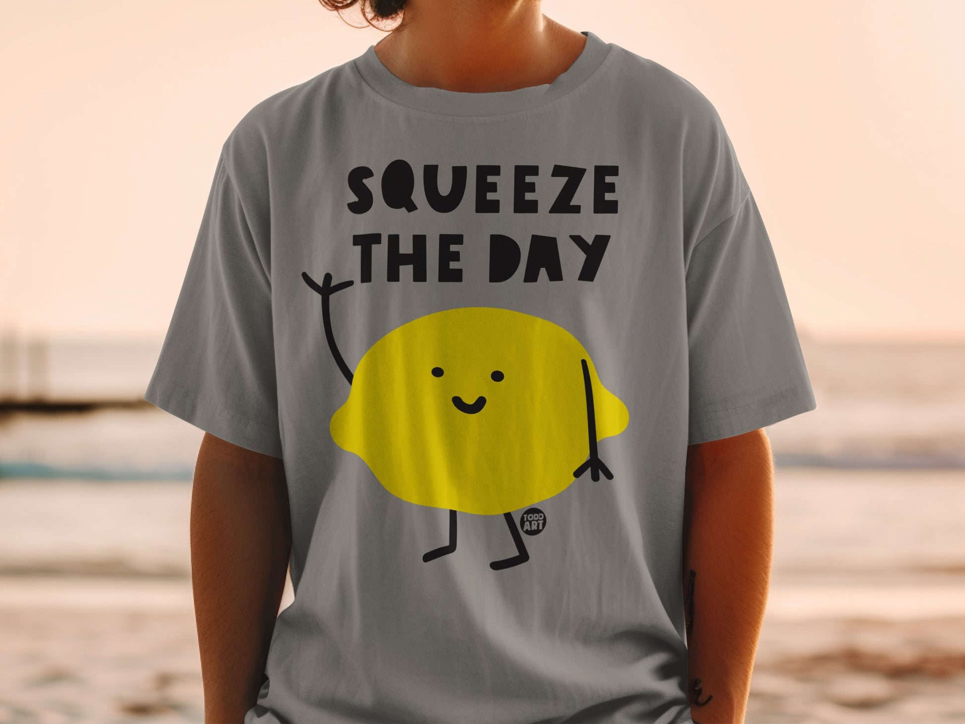 SQUEEZE THE DAY Lemon Character Fun Happy product type