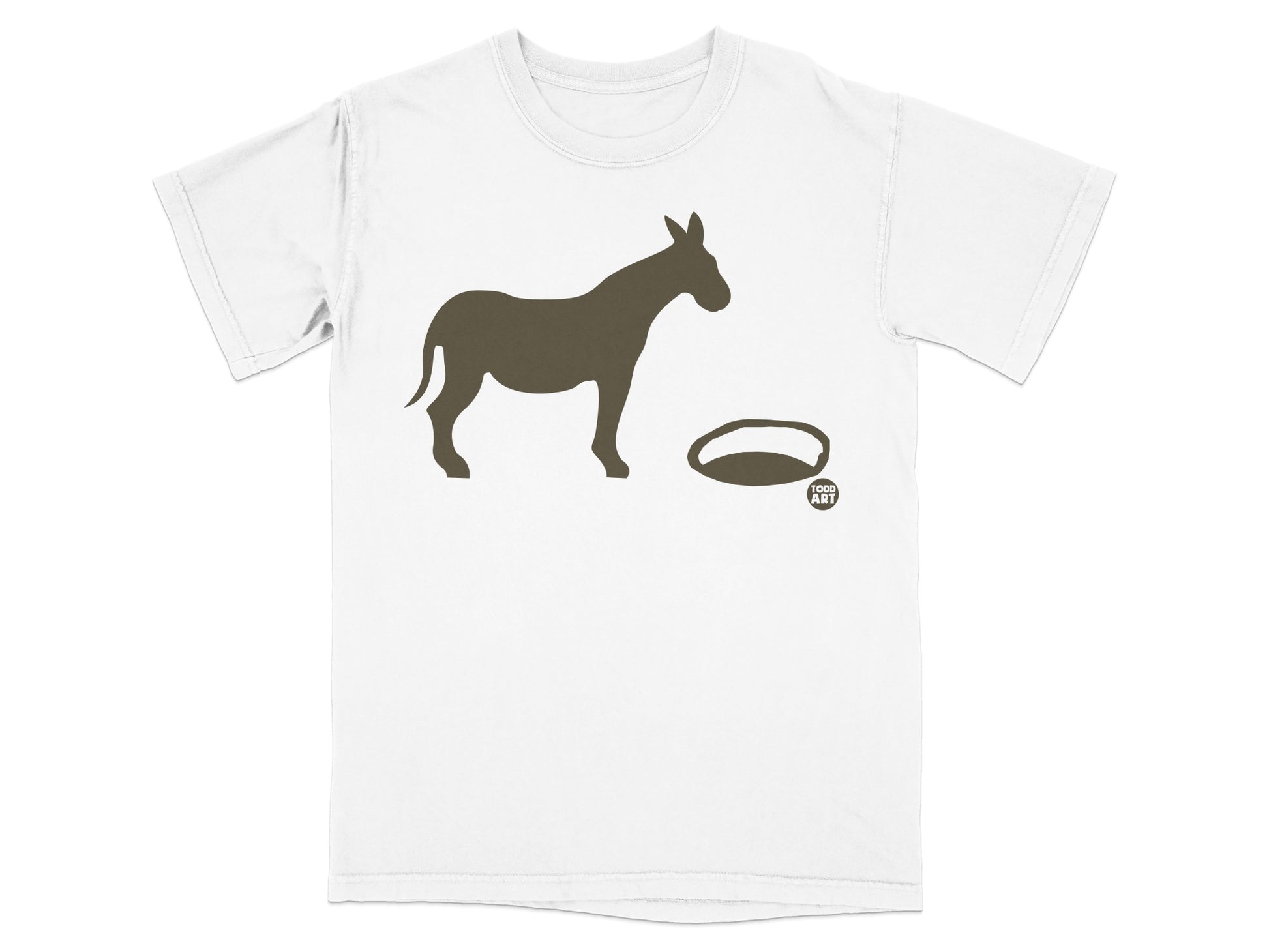 Donkey Silhouette with Ring Todd Art T-shirt