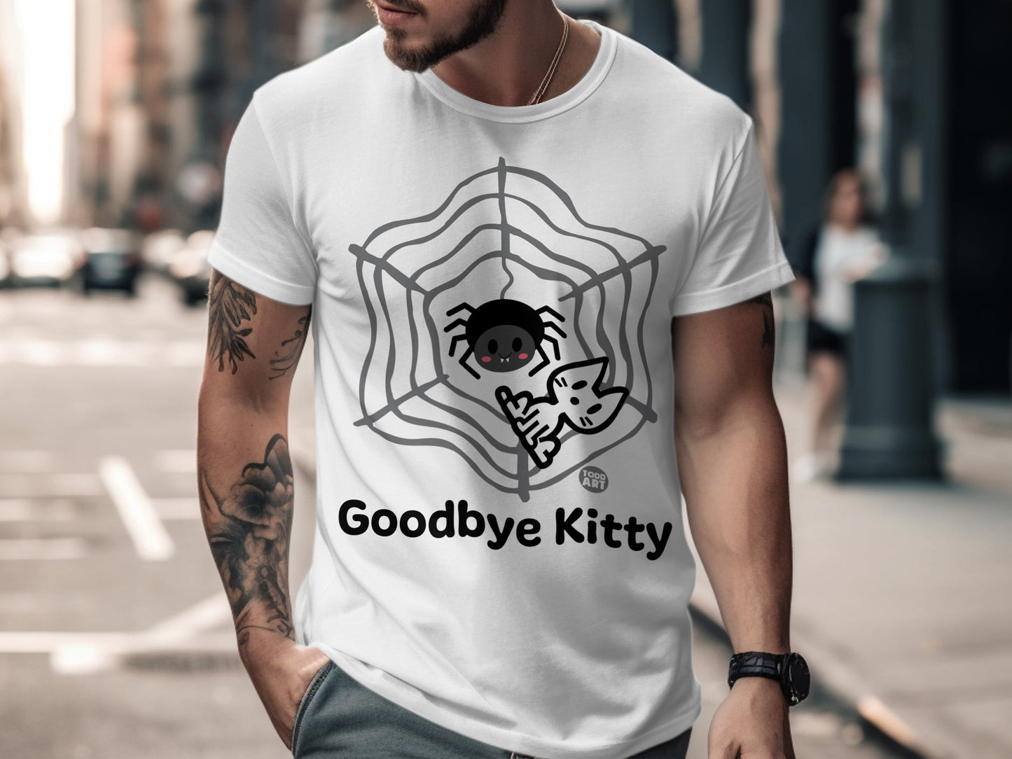 Goodbye Kitty Halloween Graphic T-Shirt product