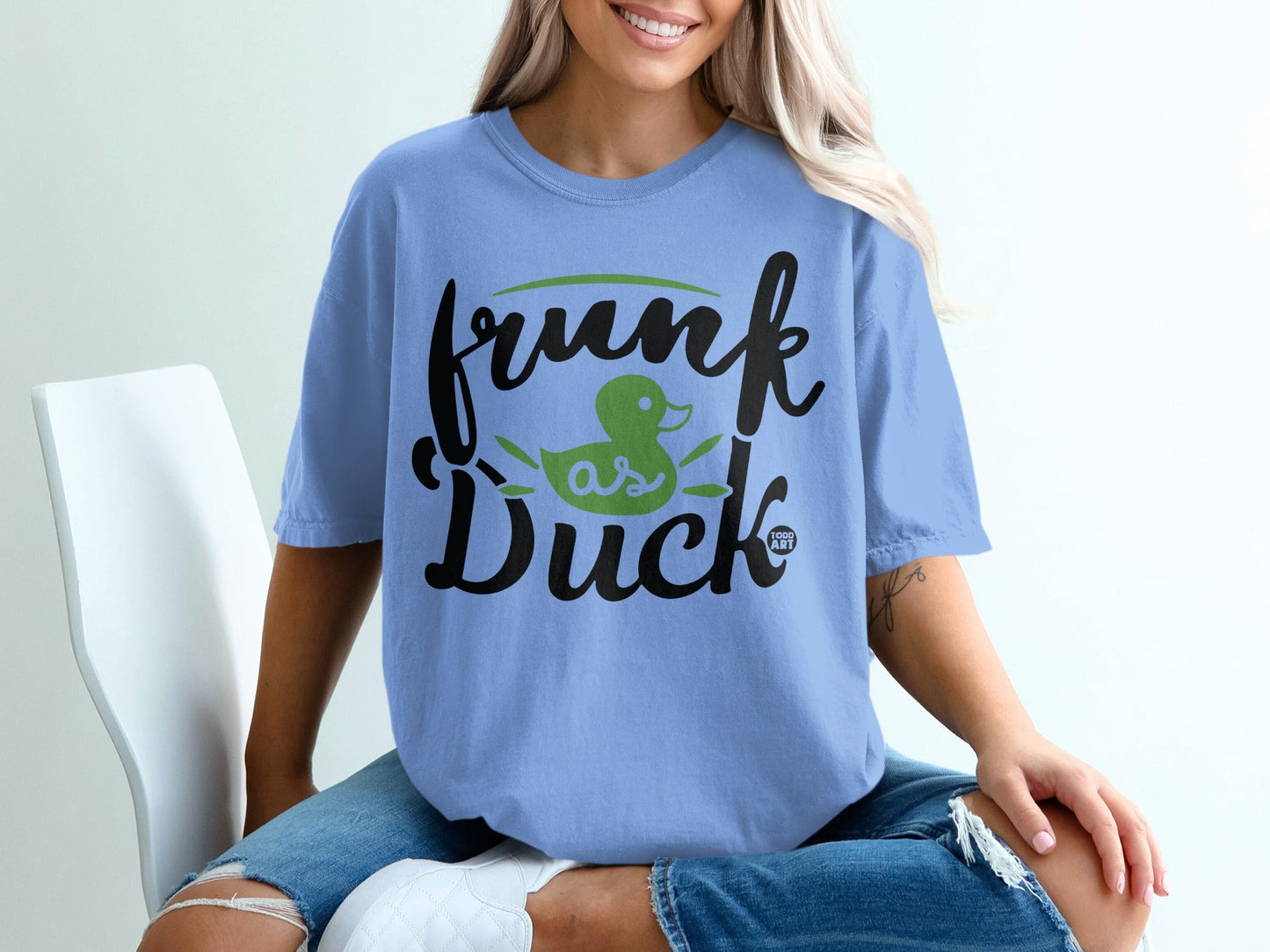 Frunk as Duck Graphic Tee Fun Novelty T-Shirt