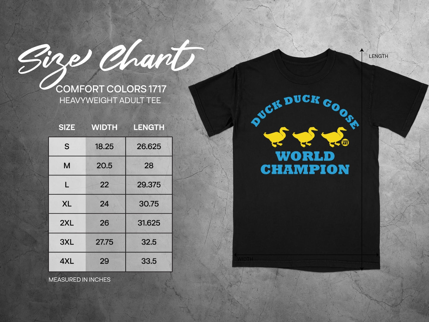 Duck Duck Goose World Champion Adult Tee
