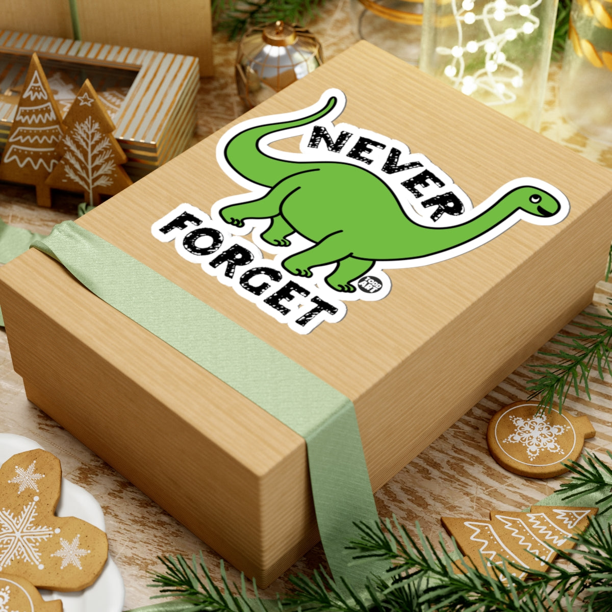Dinosaur Never ForgetTodd Art Sticker