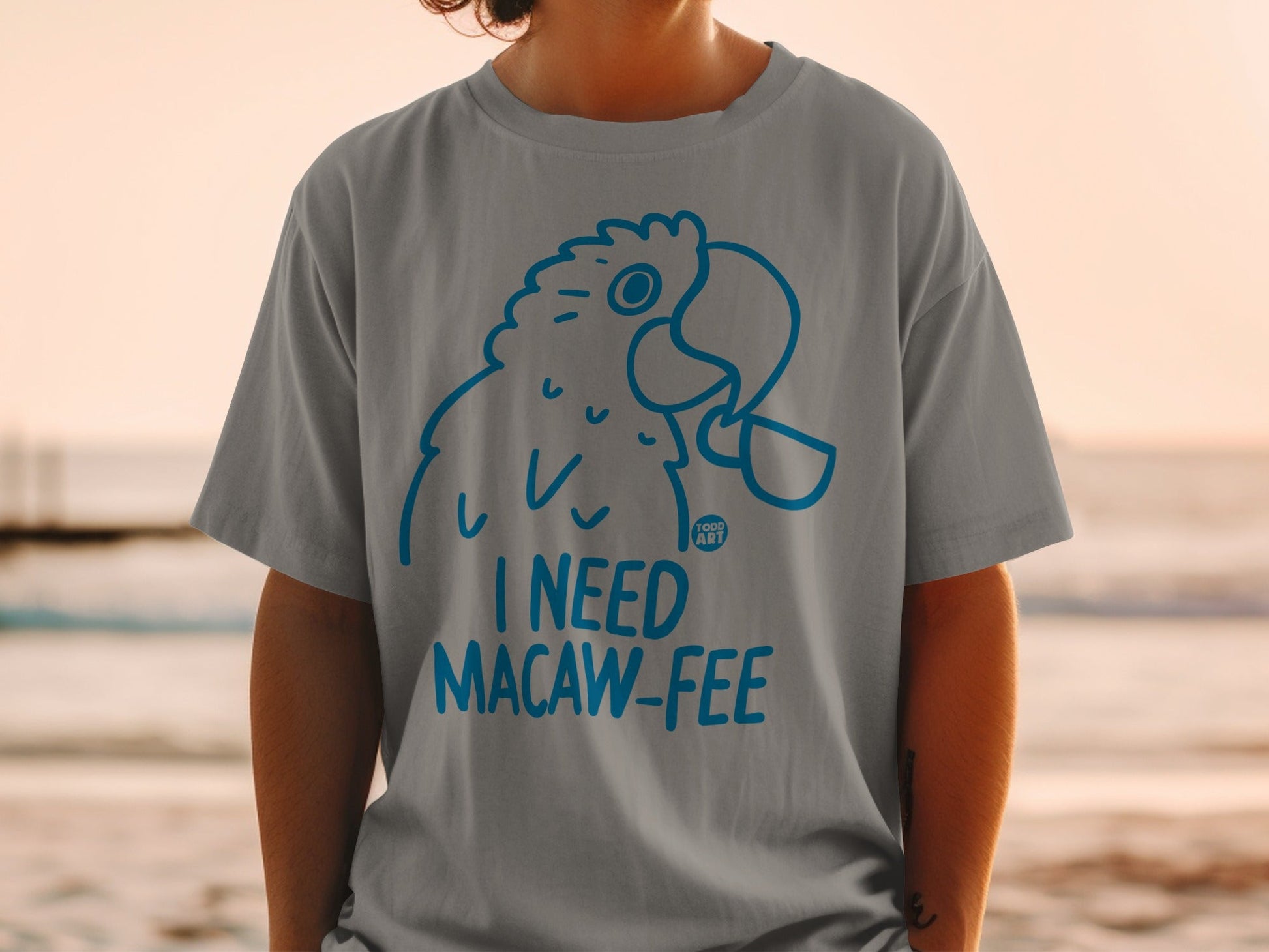I Need Macaw-Fee Funny Parrot Design T-Shirt Product