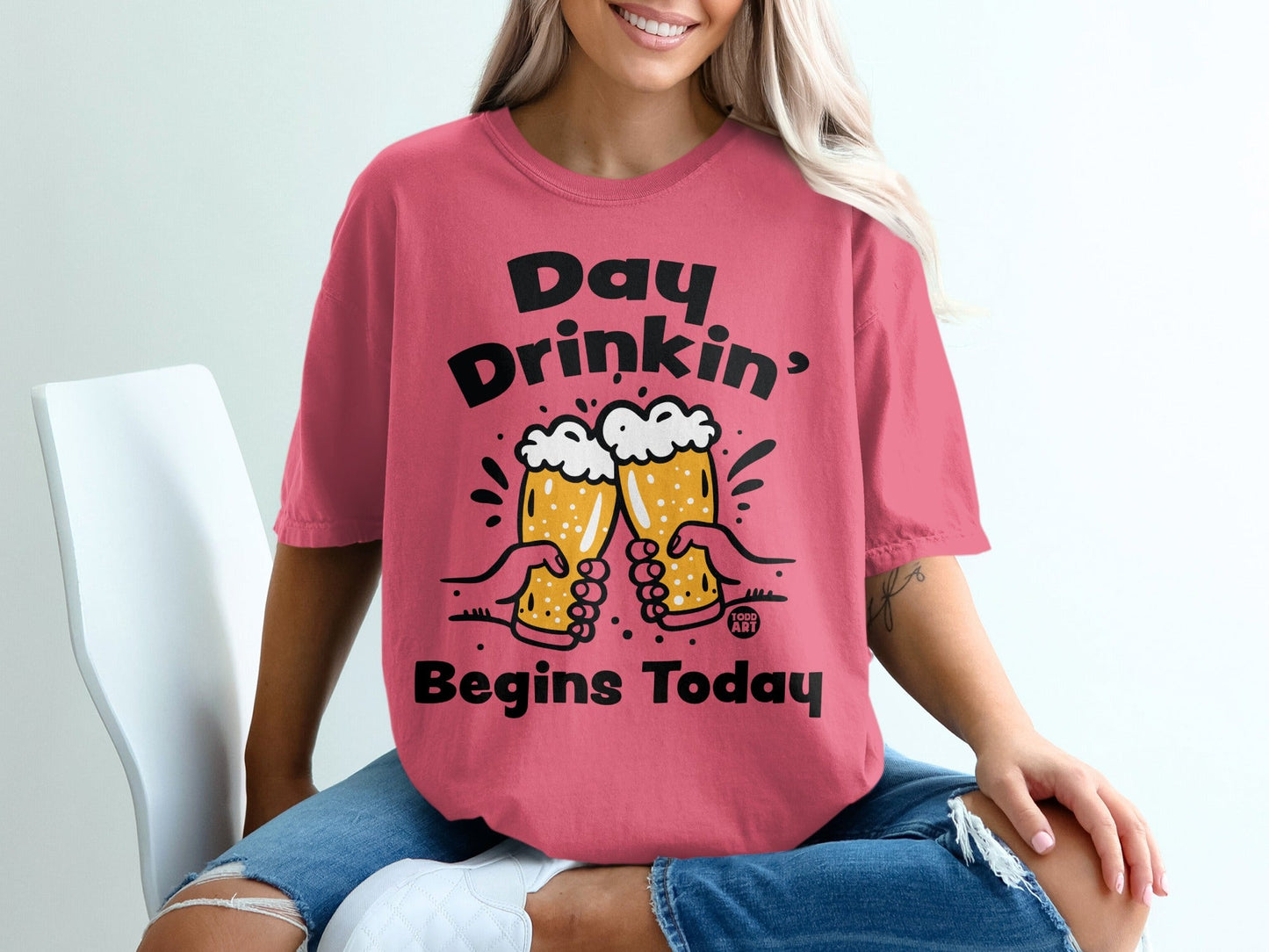 Day Drinkin Begins Today Graphic T-Shirt