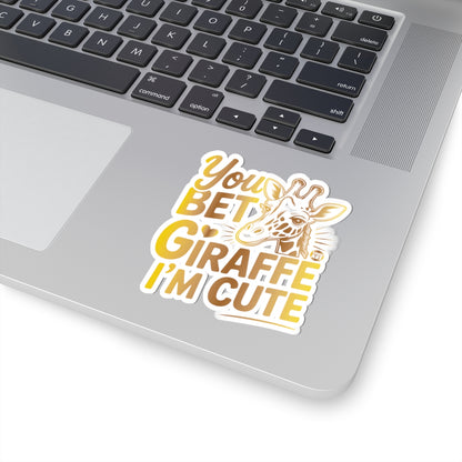 Adorable GiraffeTodd Art Sticker