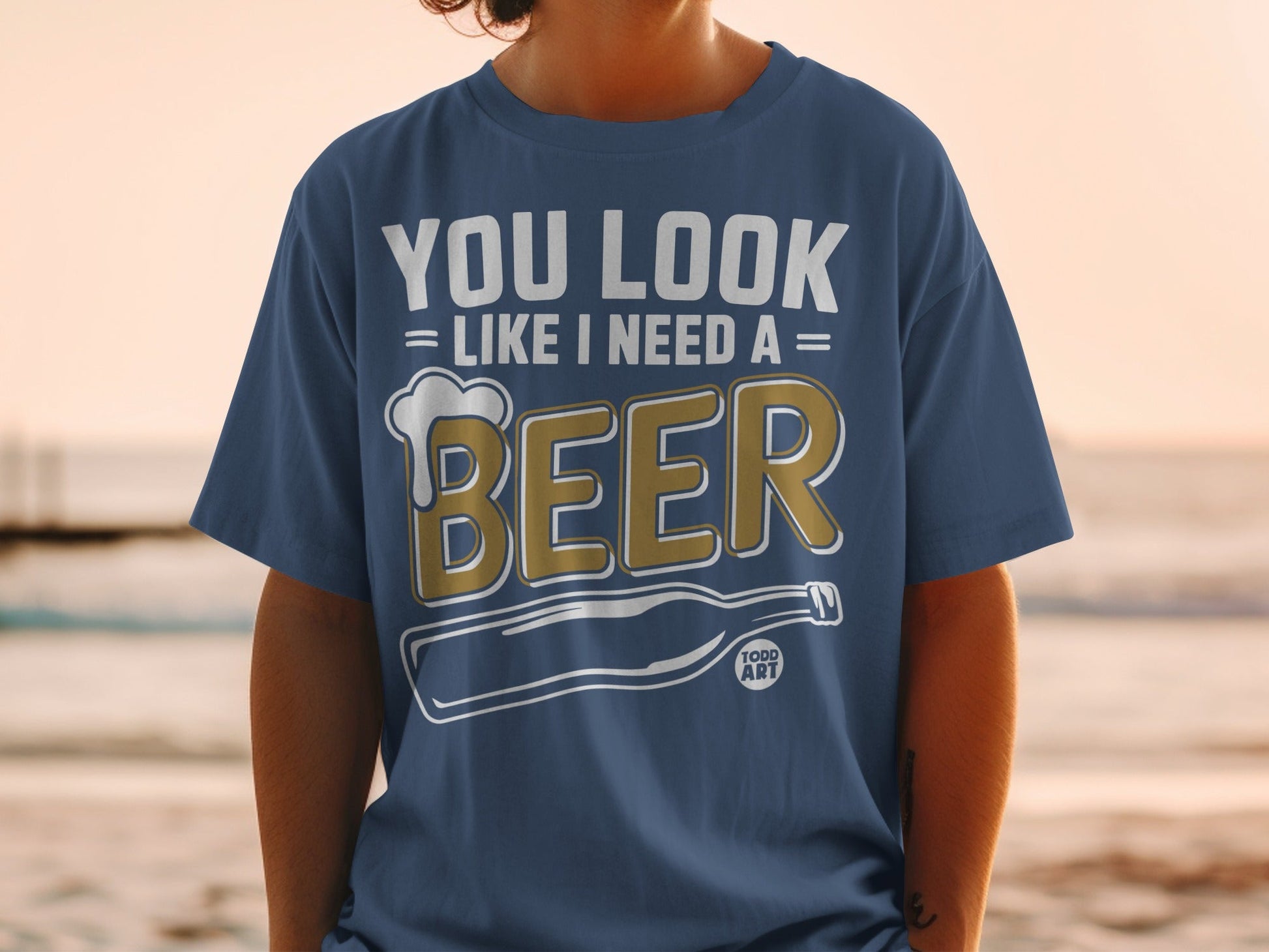 You Look Like I Need A Beer Graphic T-Shirt