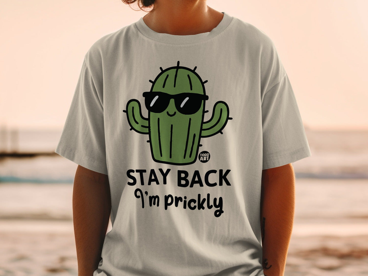 Stay Back I'm Prickly Cactus Graphic T-shirt