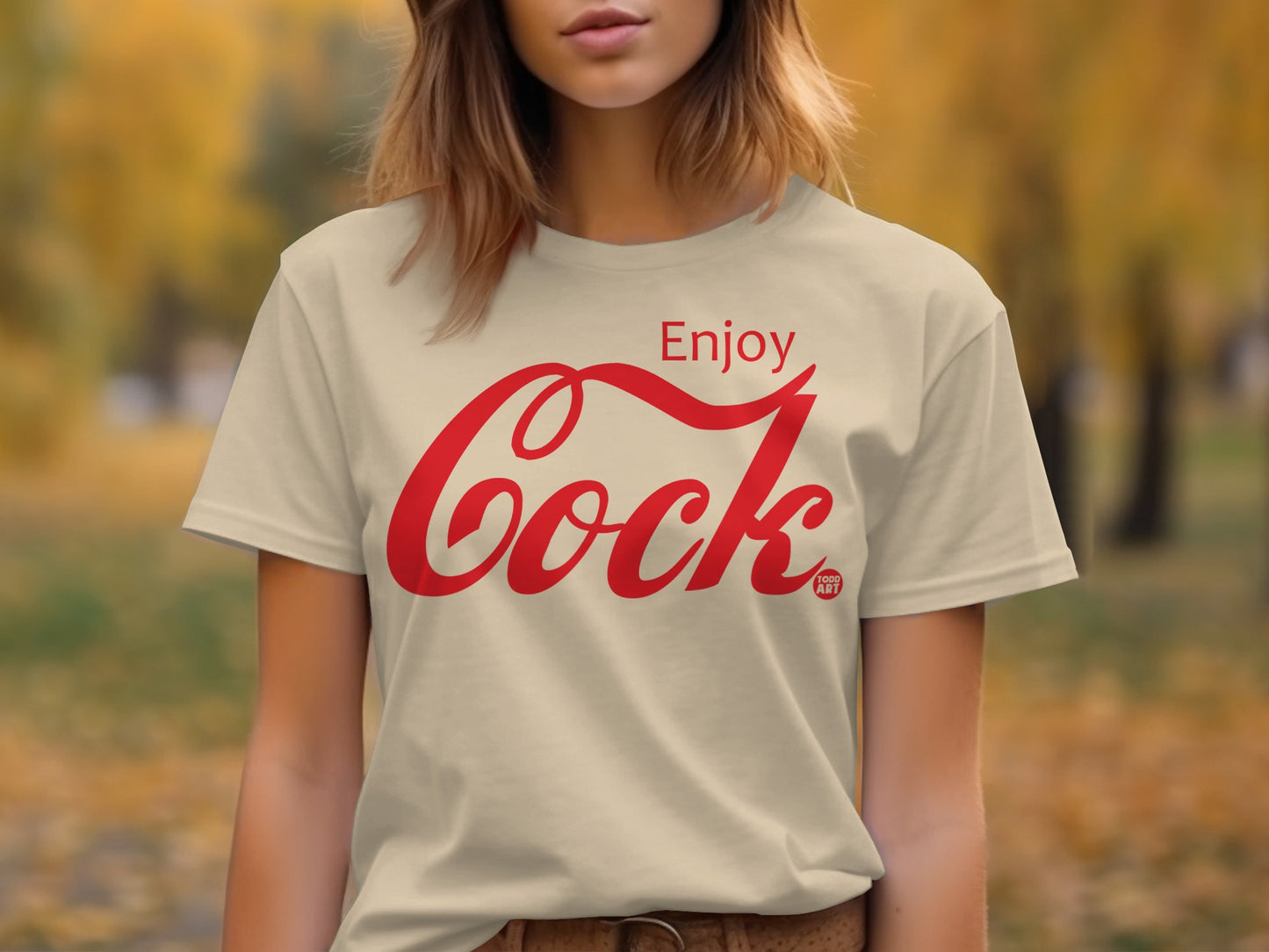Enjoy Cock Funny Graphic Tee for Casual Wear