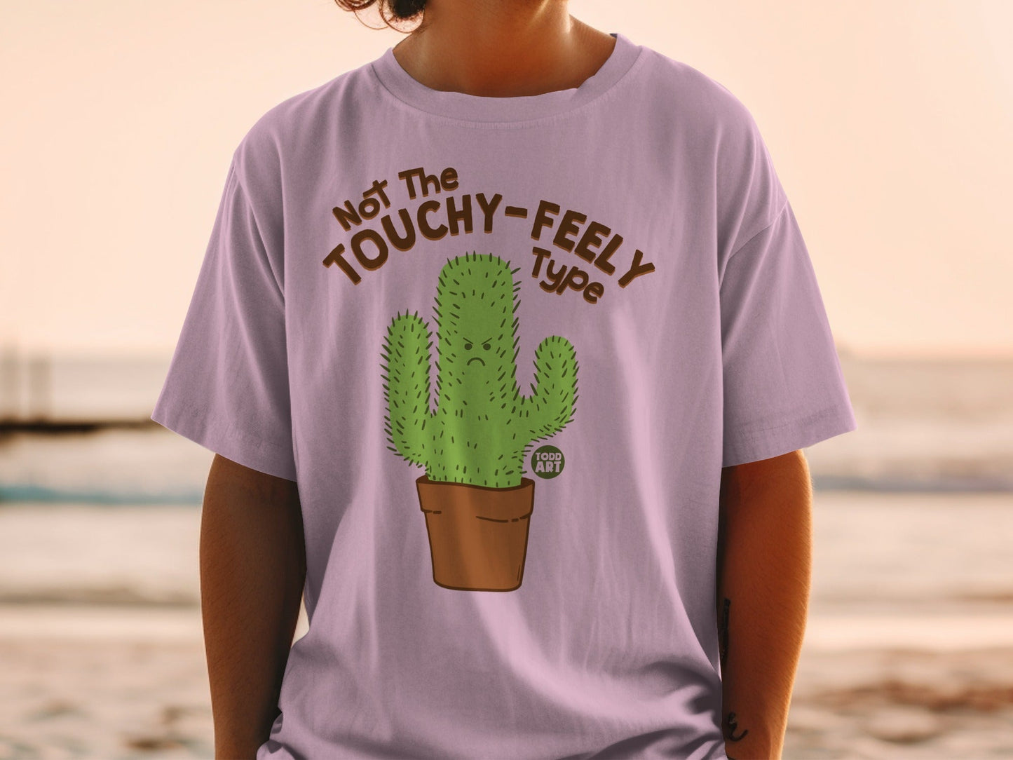 Not The Touchy-Feely Type Cactus Graphic T-shirt