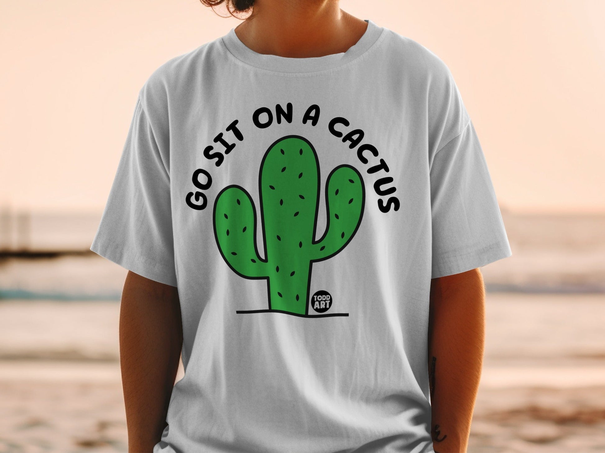 Go Sit On A Cactus Graphic Unisex T-Shirt