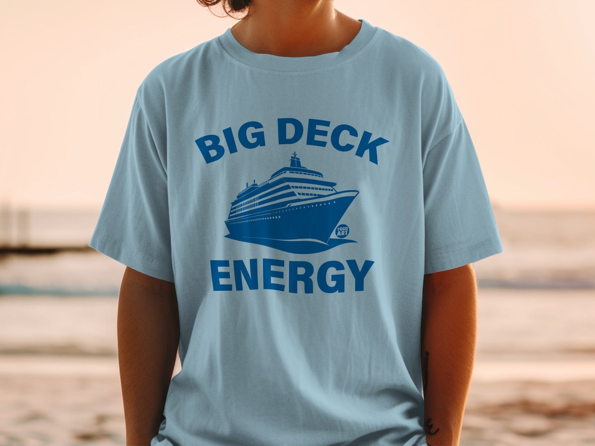 Big Deck Energy Cruise Ship Graphic Tee