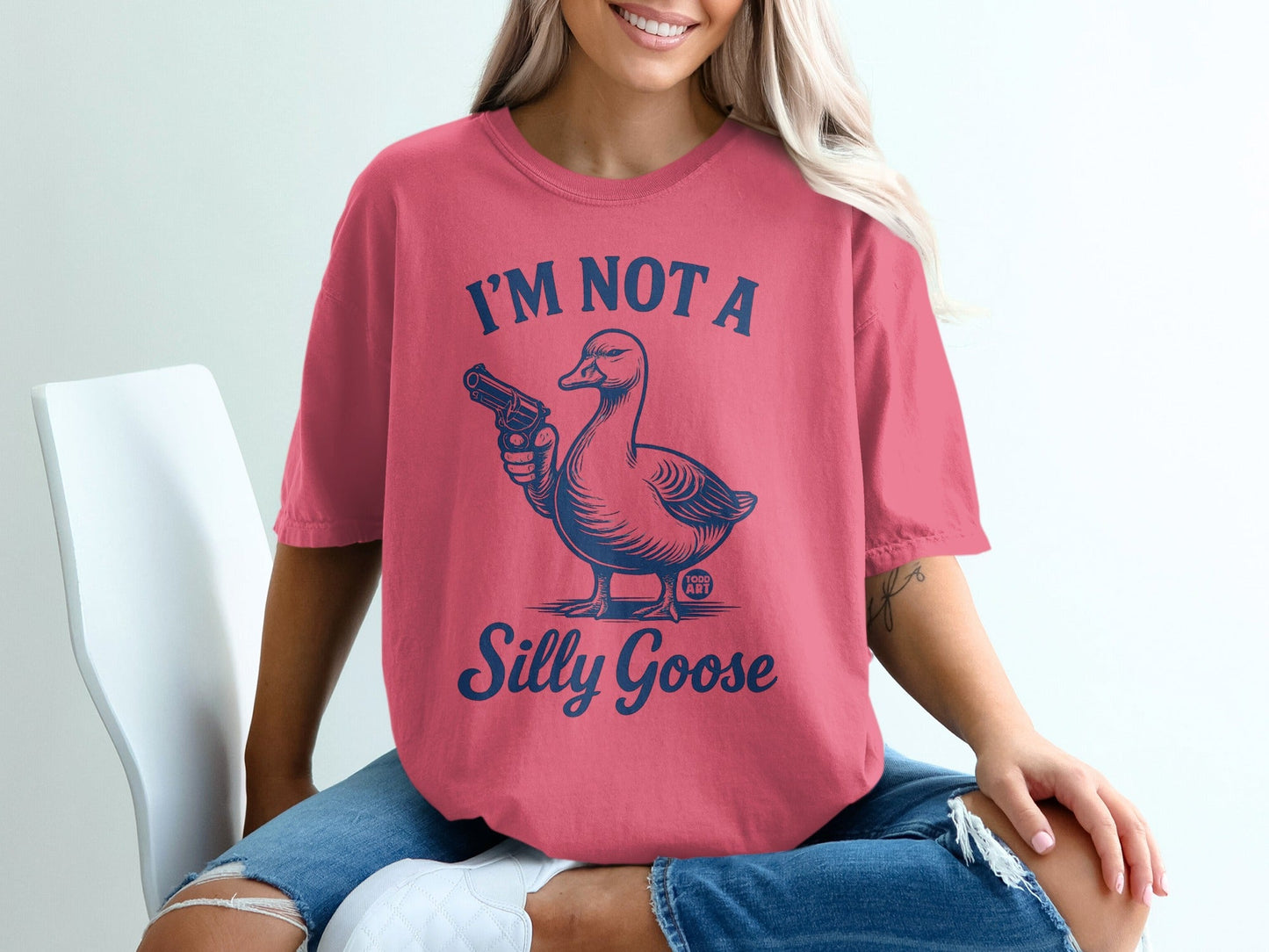 I'm Not A Silly Goose Fun Graphic T-Shirt