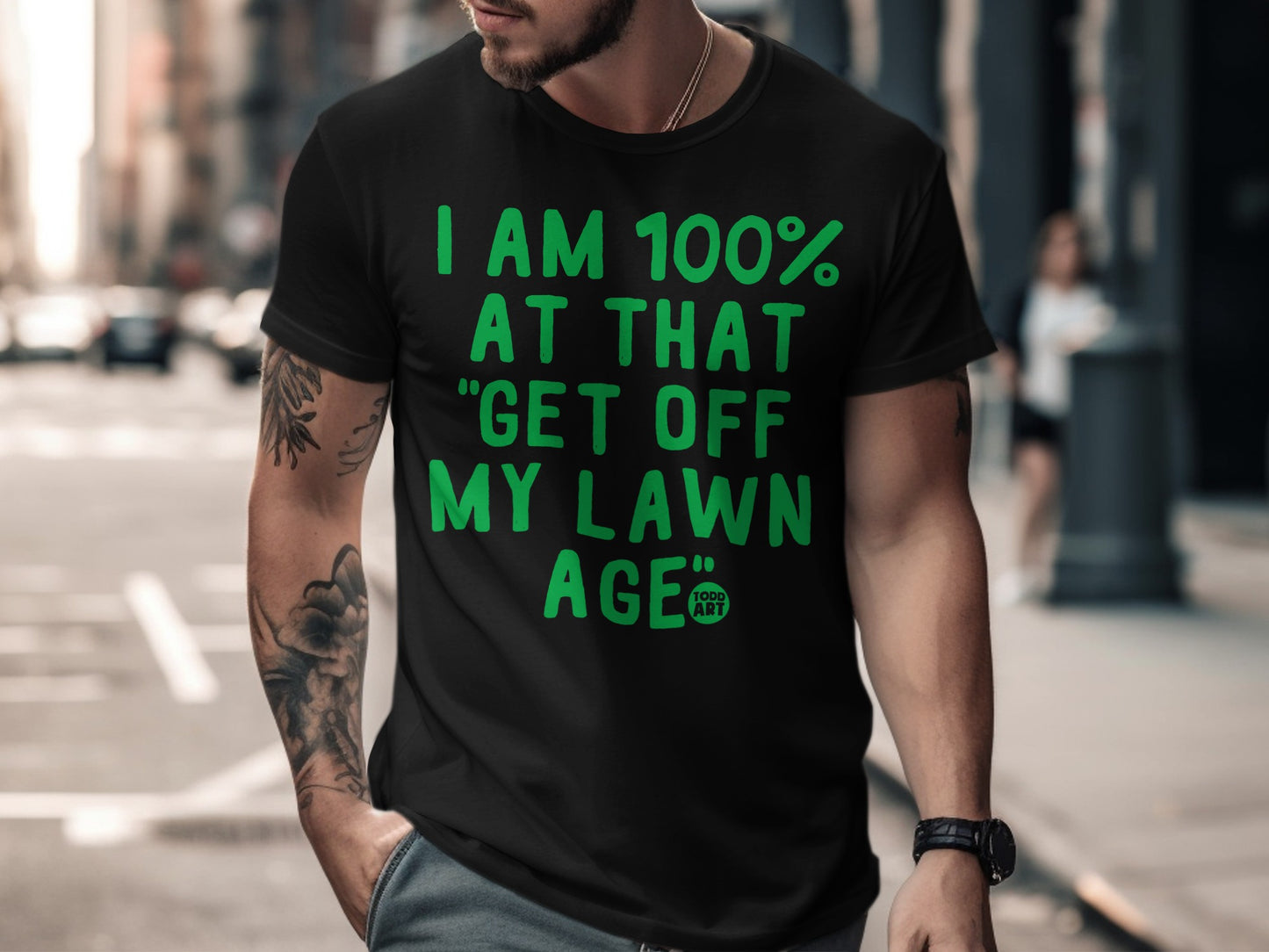 I Am 100% At That Get Off My Lawn Age T-shirt