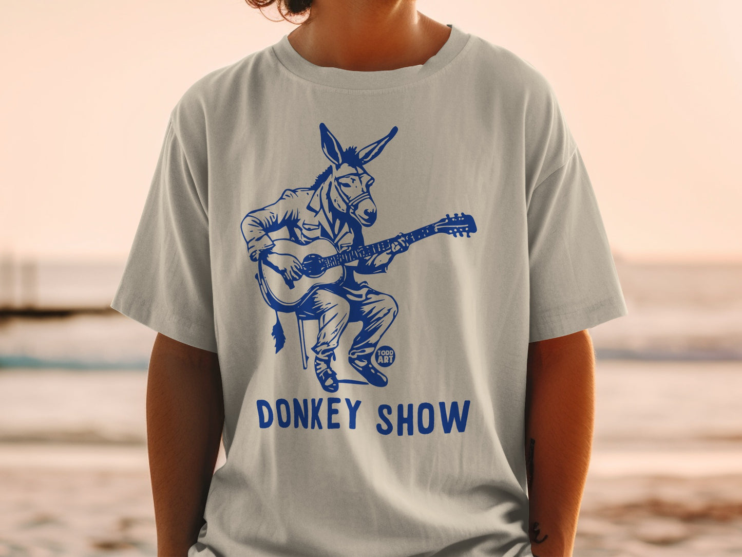Donkey Show Graphic T-Shirt with Vintage Style Design