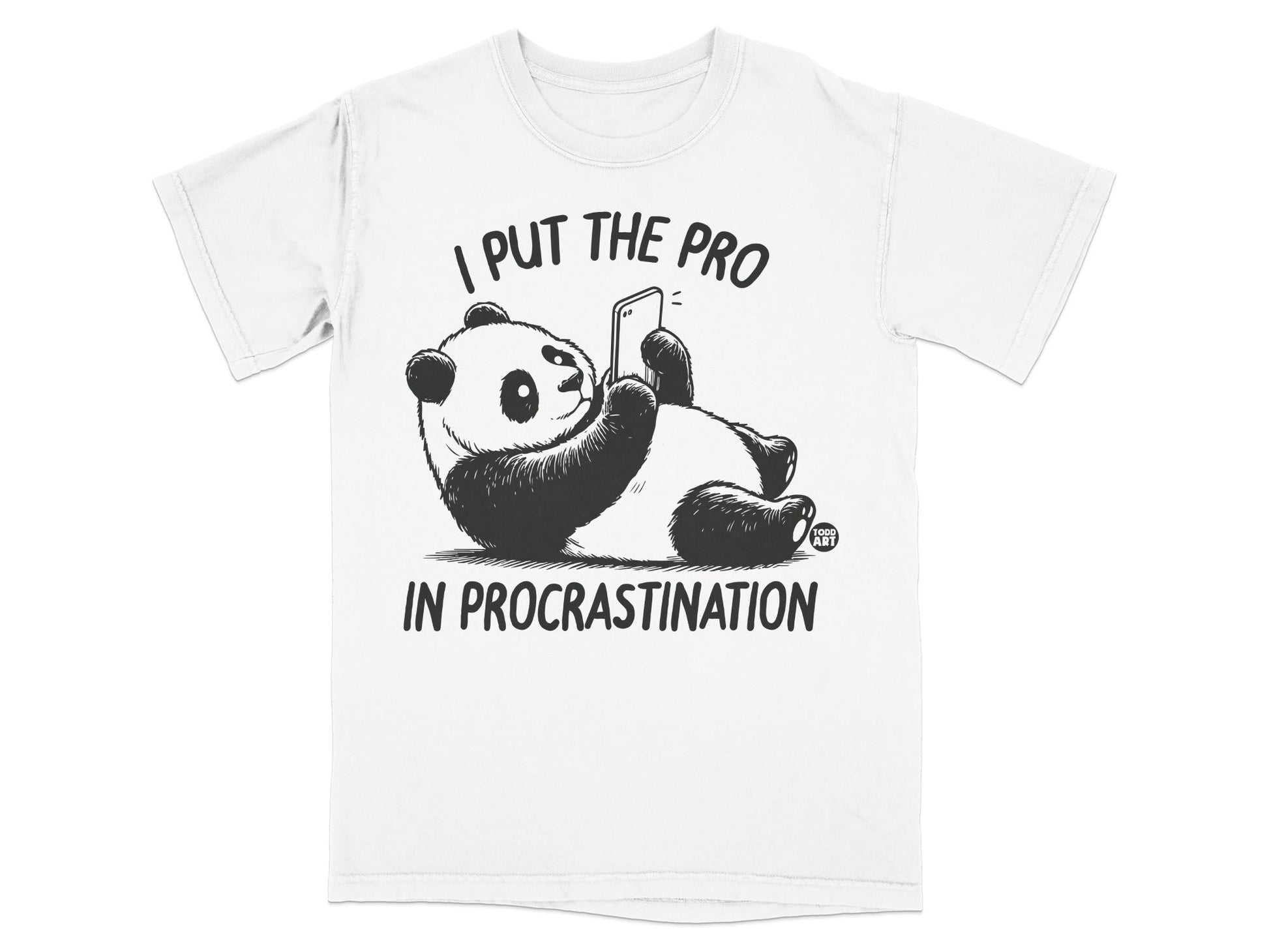 I Put the Pro in Procrastination Panda Graphic Tee