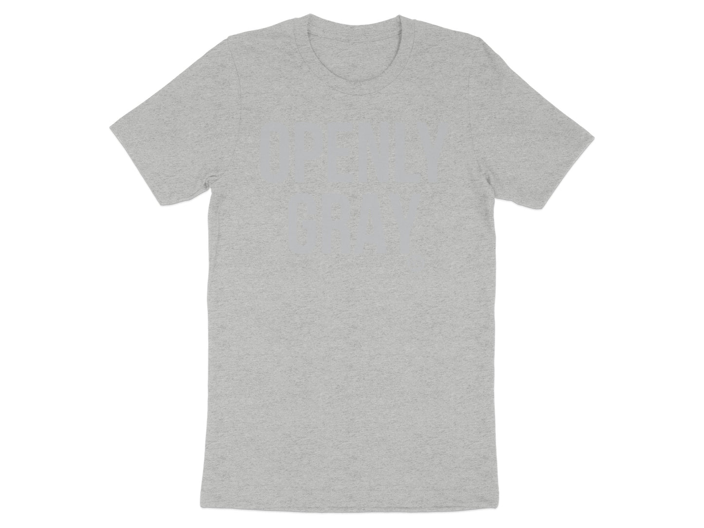Openly Gray T-Shirt with Comfort Fit Design