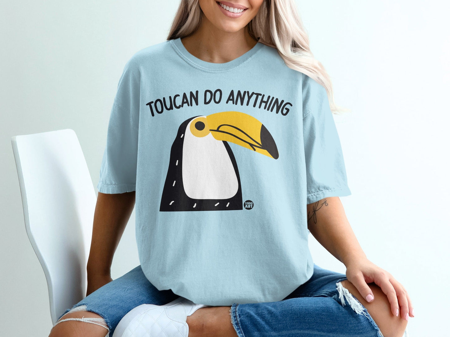Toucan Do Anything Graphic Design Illustrated Shirt