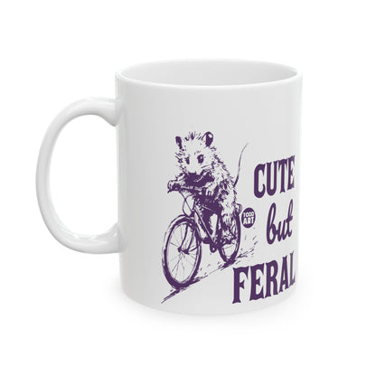 Cute Buff Feral Todd Art Mug