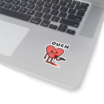 Wounded HeartTodd Art Sticker