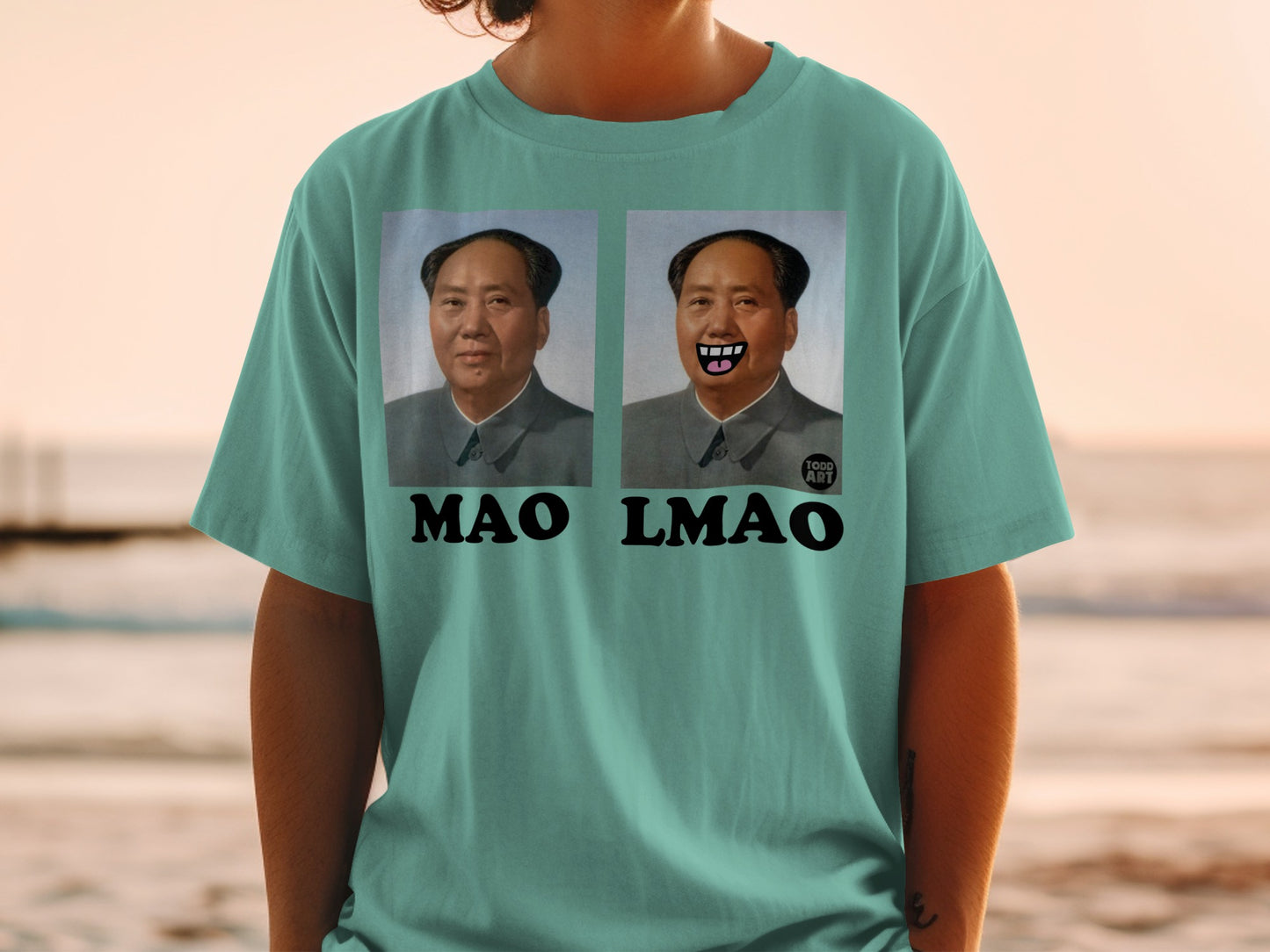 MAO LMAO Funny Parody Art Print Todd Art T-Shirt Product Type