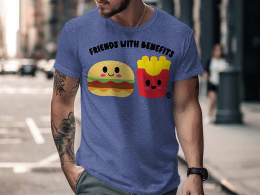 Friends with Benefits Cute Burger Fries T-shirt