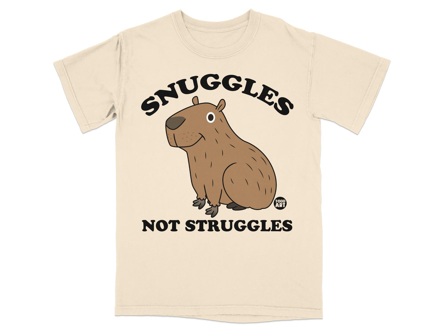 Snuggles Not Struggles Cute Capybara T-Shirt Product