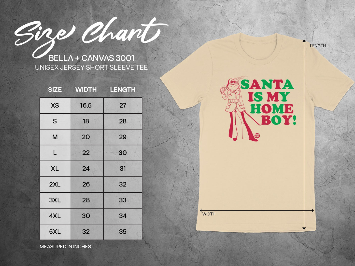 Santa Is My Home Boy Unisex Short Sleeve Tee product type