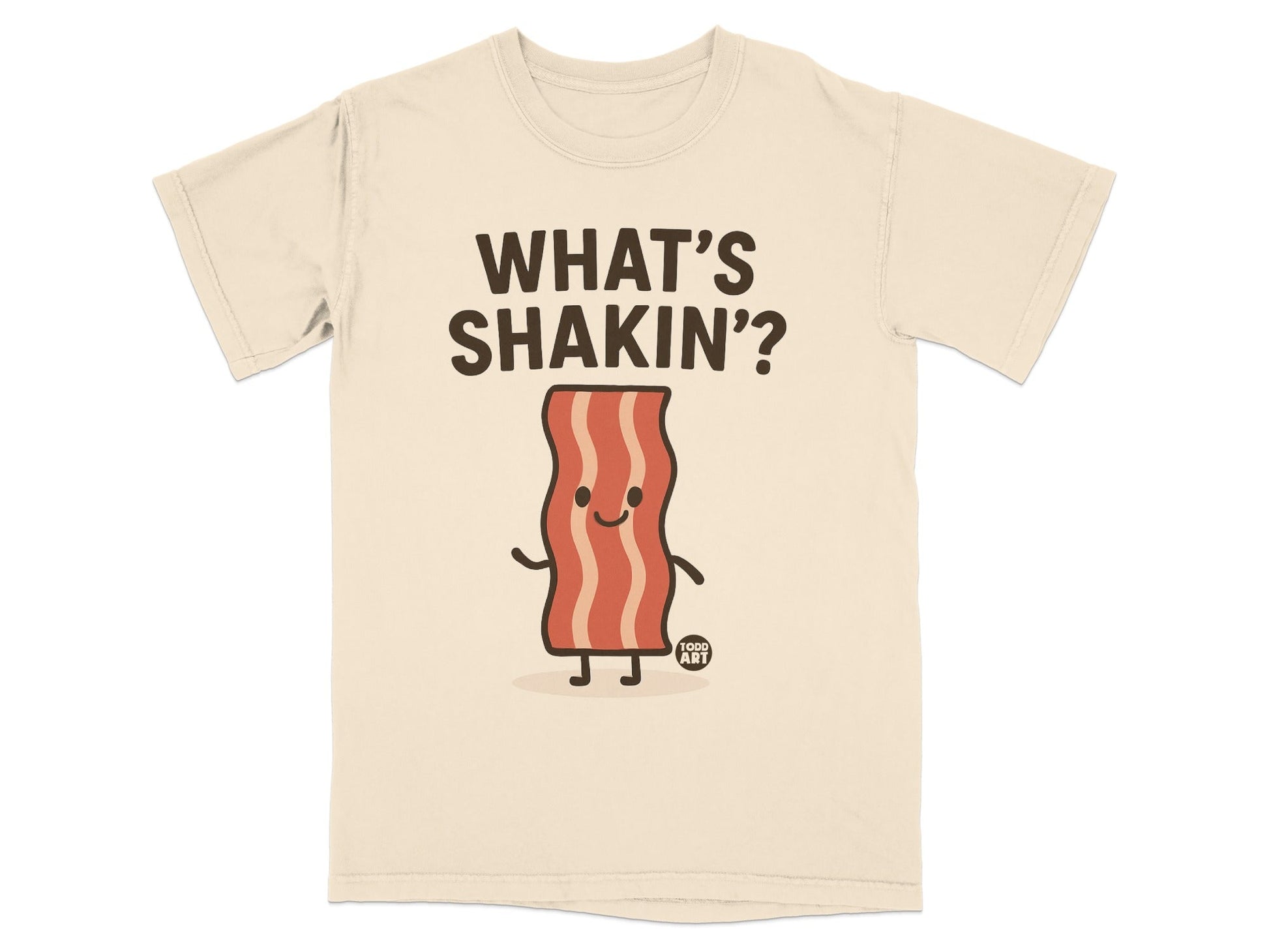 What's Shakin' Bacon Graphic Design T-shirt