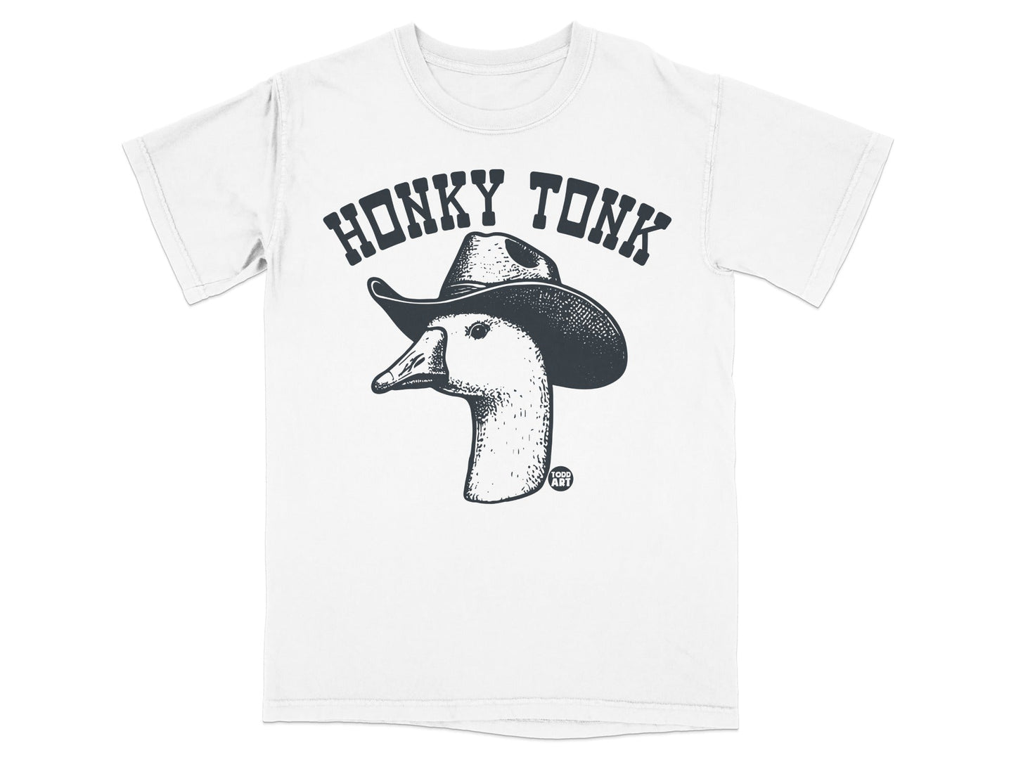 Honky Tonk Cowboy Duck Graphic Print T-shirt