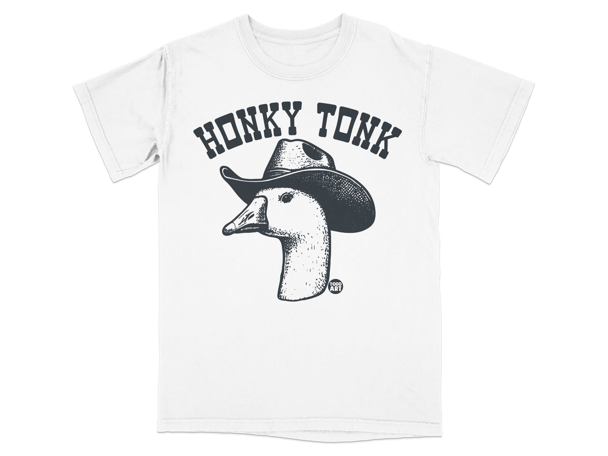 Honky Tonk Cowboy Duck Graphic Print T-shirt