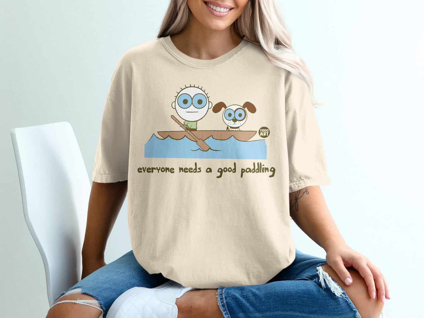 Everyone Needs a Good Paddling Funny Graphic T-Shirt