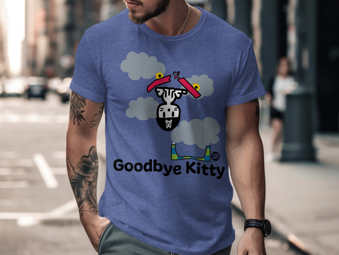 Goodbye Kitty Funny Graphic T-Shirt Product