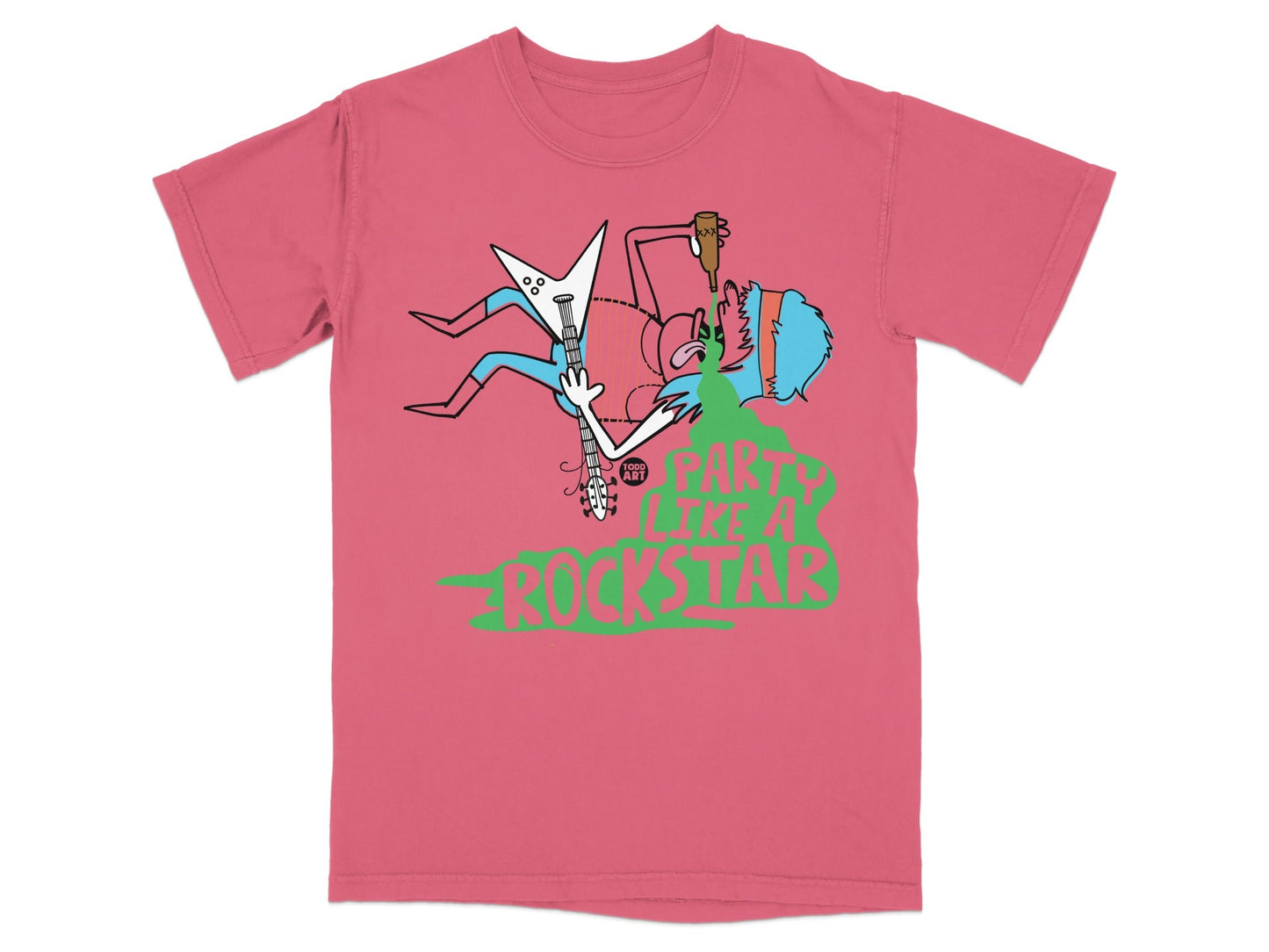 Party Like a Rockstar Graphic T-Shirt for Music Lovers