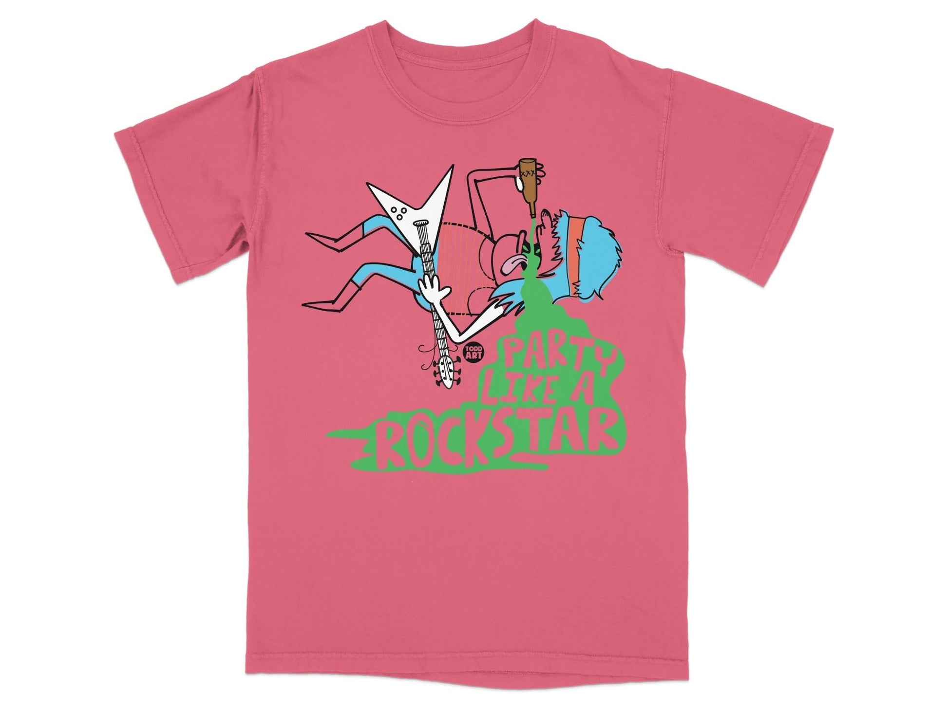Party Like a Rockstar Graphic T-Shirt for Music Lovers
